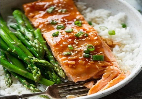 Teriyaki Salmon Meal Prep Delivery Service